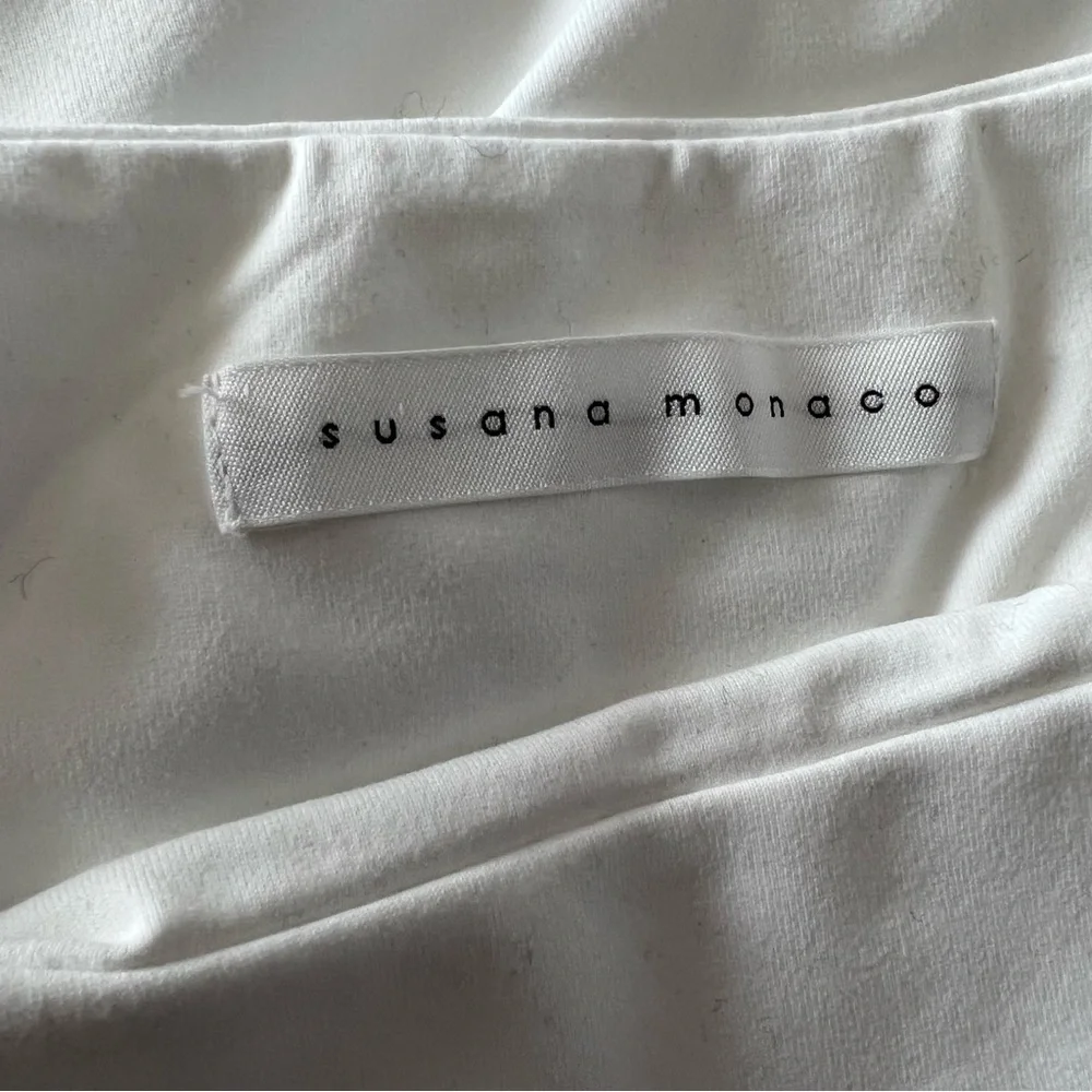 Susana monaco Bell sleeve mini dress ladies size large sugar white - Picture 4 of 7